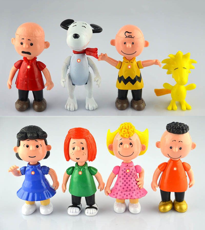 charlie brown action figures