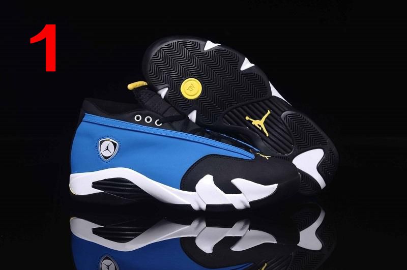 Nike Air Jordan 14 del azul real 807511 405 Zapatos de baloncesto del Mens bajo