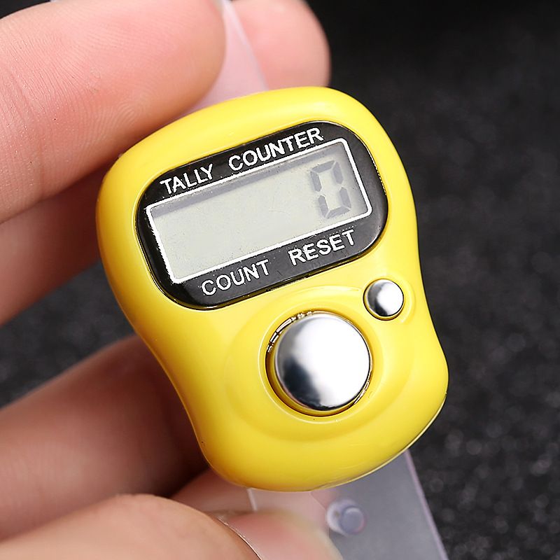 Yellow Hand Tally Counter