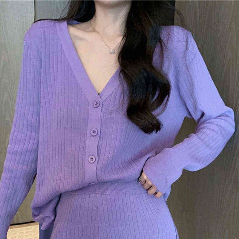 Apenas cardigan roxo