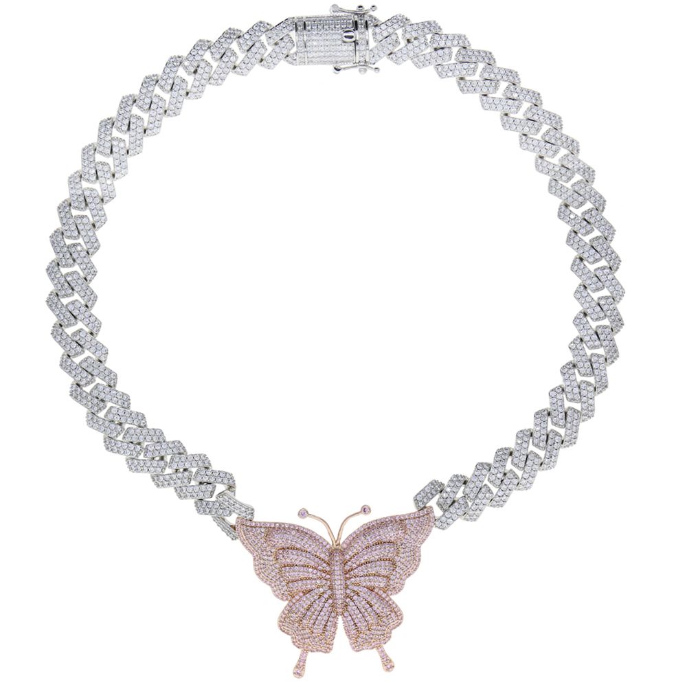 الفضة pk butterfly-18inch