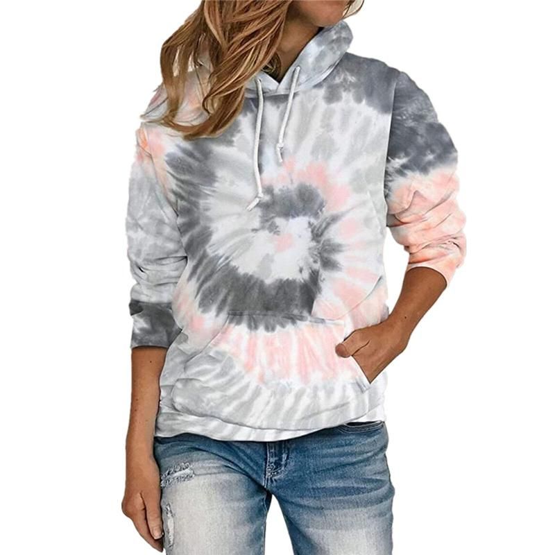 Compra Sudaderas Con Capucha Para Mujer Sudaderas Coloridas Sudadera Tie  Dye Hoodie Streetwear Pullover Spring Otoño Casual Top Barato | Entrega  Rápida Y Calidad | Es.Dhgate