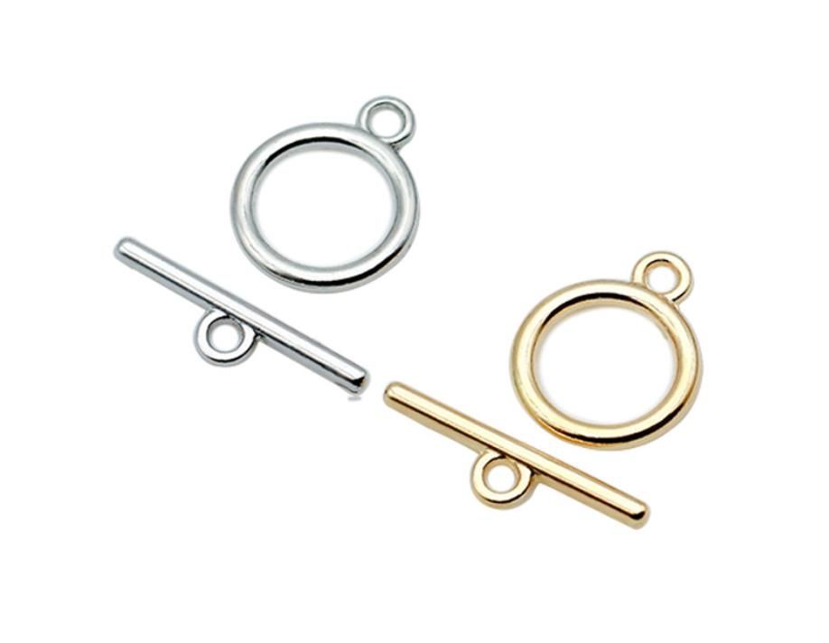 SILVER GOLD Alloy OT Toggle Clasps For DIY Jewelry Making Tiny Beads For  Necklaces From Beads0accessories, $0.37