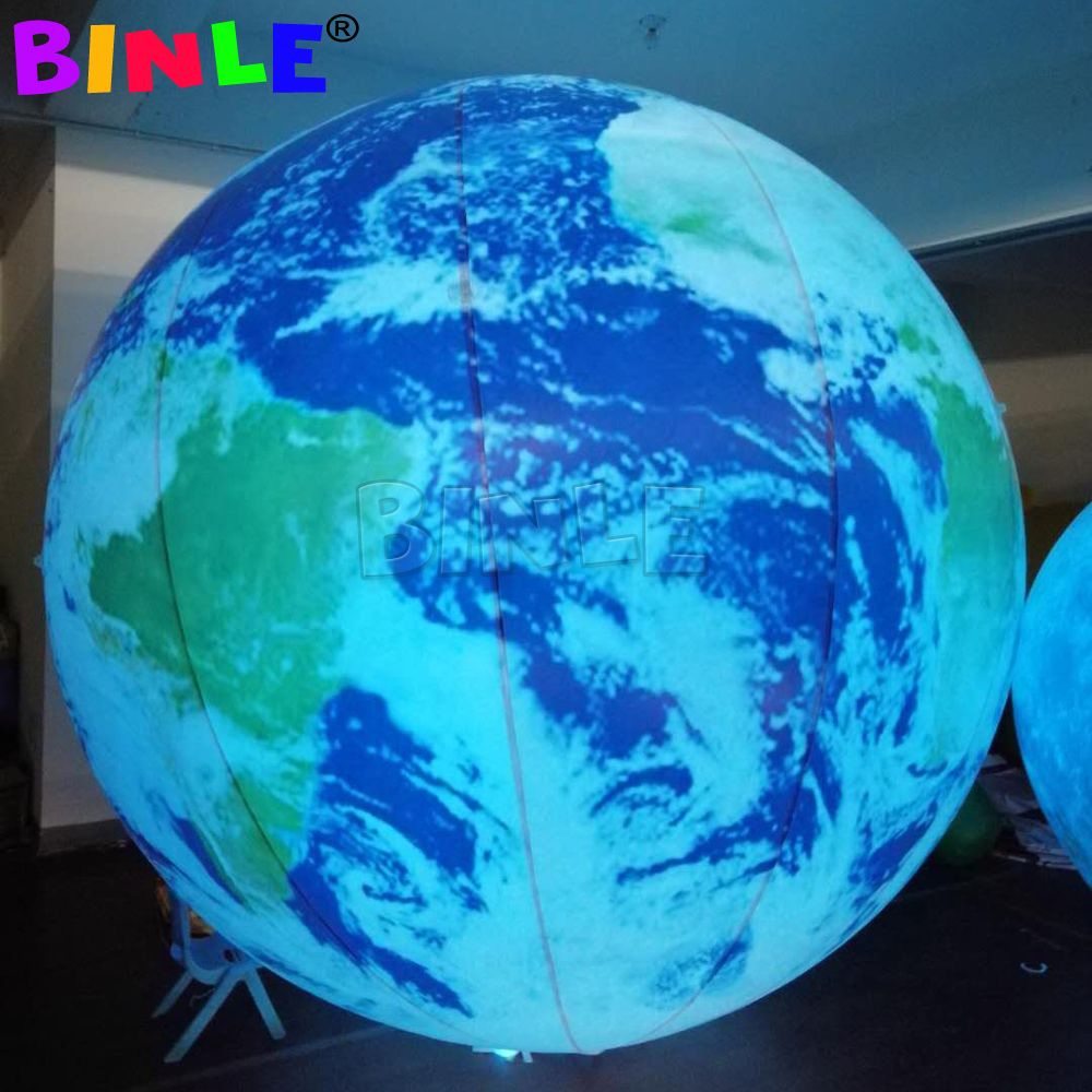 2021 PVC Airtight Giant Inflatable Earth Balloon With Colorful