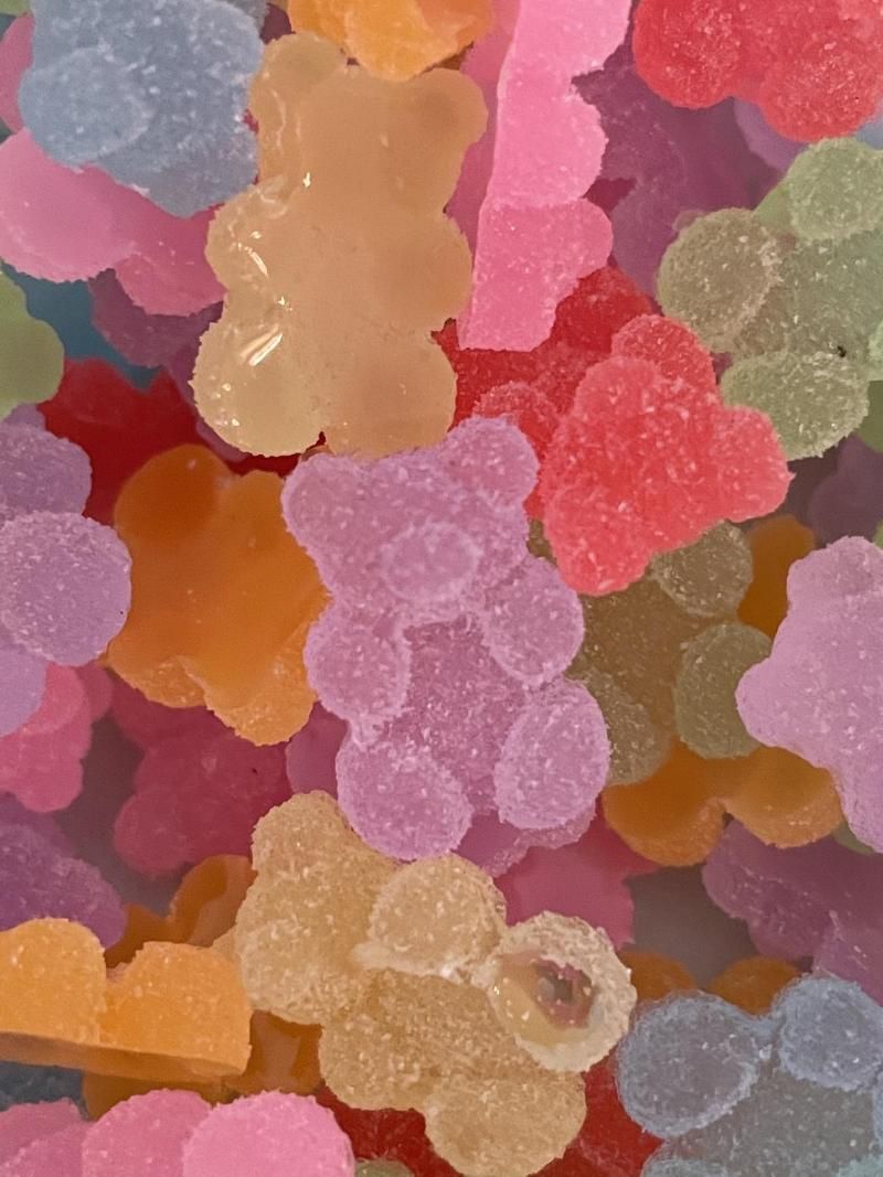 Nail Art Süslemeleri 20 ADET Ekşi Sakızlı Bear Charms | 16.5mm Ombre Teddy