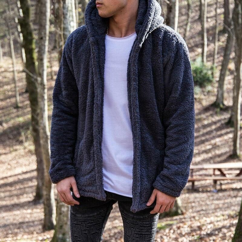 men teddy bear jacket