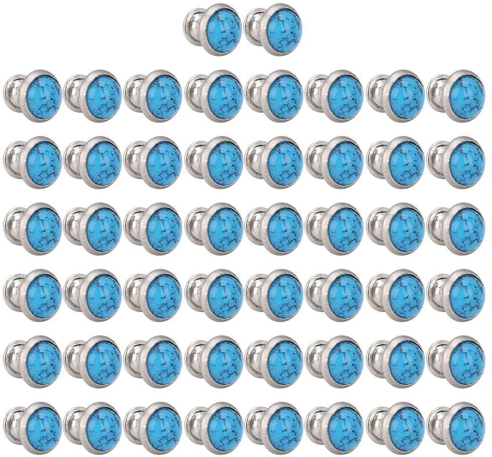 Tsunshine 구성 요소 블루 터키석 빠른 리벳 스터드 Diy 가죽 공예 가방 신발 팔찌 탠디 가죽