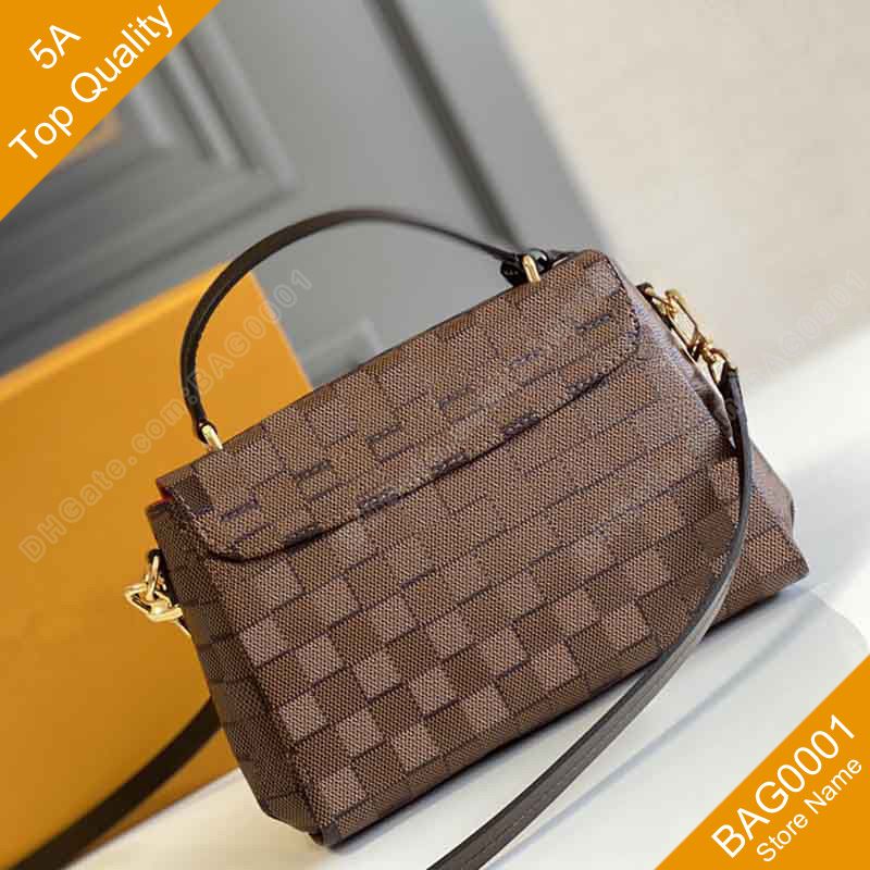 Womens Genuine Leather Shoulder Bag Brand Croisette Tassel Handbag