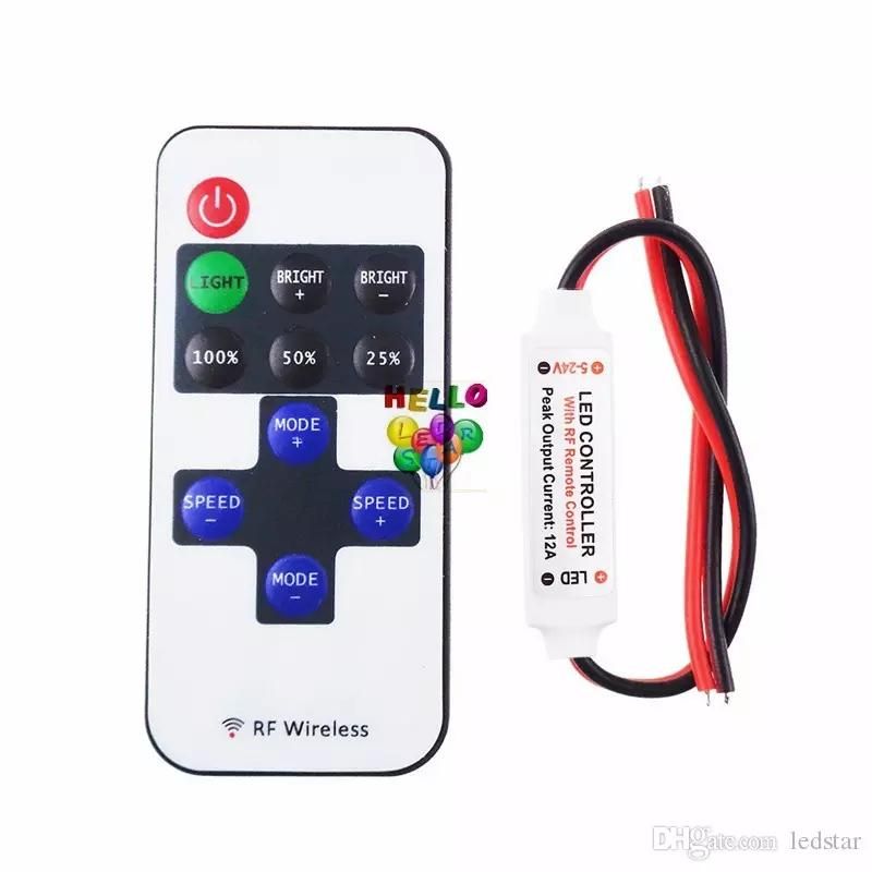 RF Single Colors Dimmer 17 touches