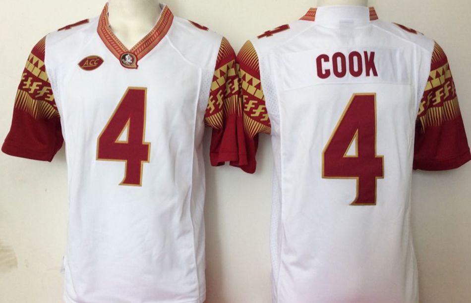 4 Dalvin Cook White Retro Jersey