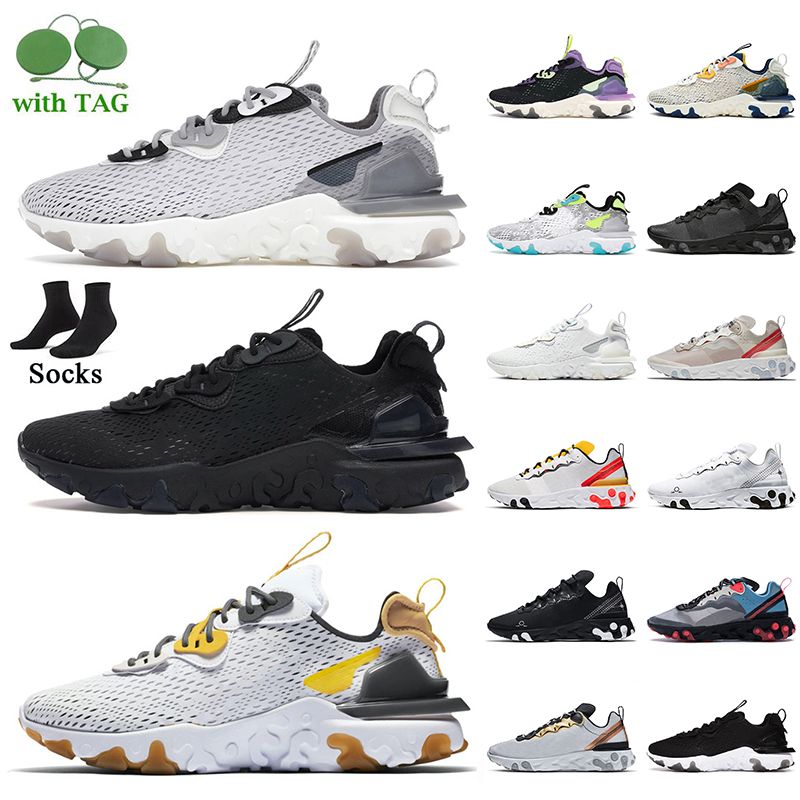 Nike Epic React Vision React Element 55 87 Off White 2022 Los Más Nuevos  Zapatos Para Correr Para Hombres Y Mujeres Gris Vasto Triple Negro LIGHT  OREWOOD BROWN Zapatillas De Depor Por