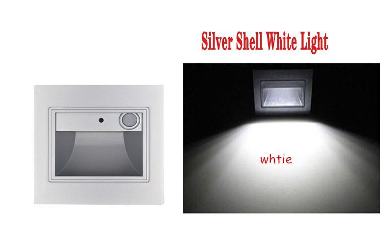 Zilveren shell wit licht