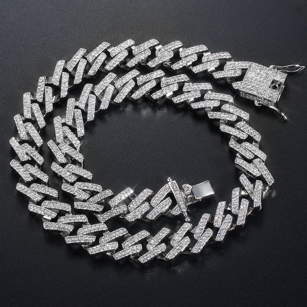 cuadrado orificio de soplado genéticamente Collar De Cadena Cubana Multicolor Iced Out Cadenas Hip Hop Exageradas  Personalidad Imitación Diamantes De Oro Diamantes Para Hombre Joyería De  Miami Regalo De 15,51 € | DHgate