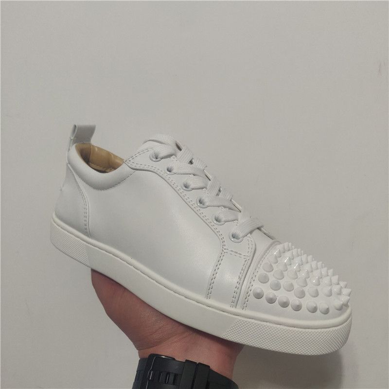White Leather Spikes