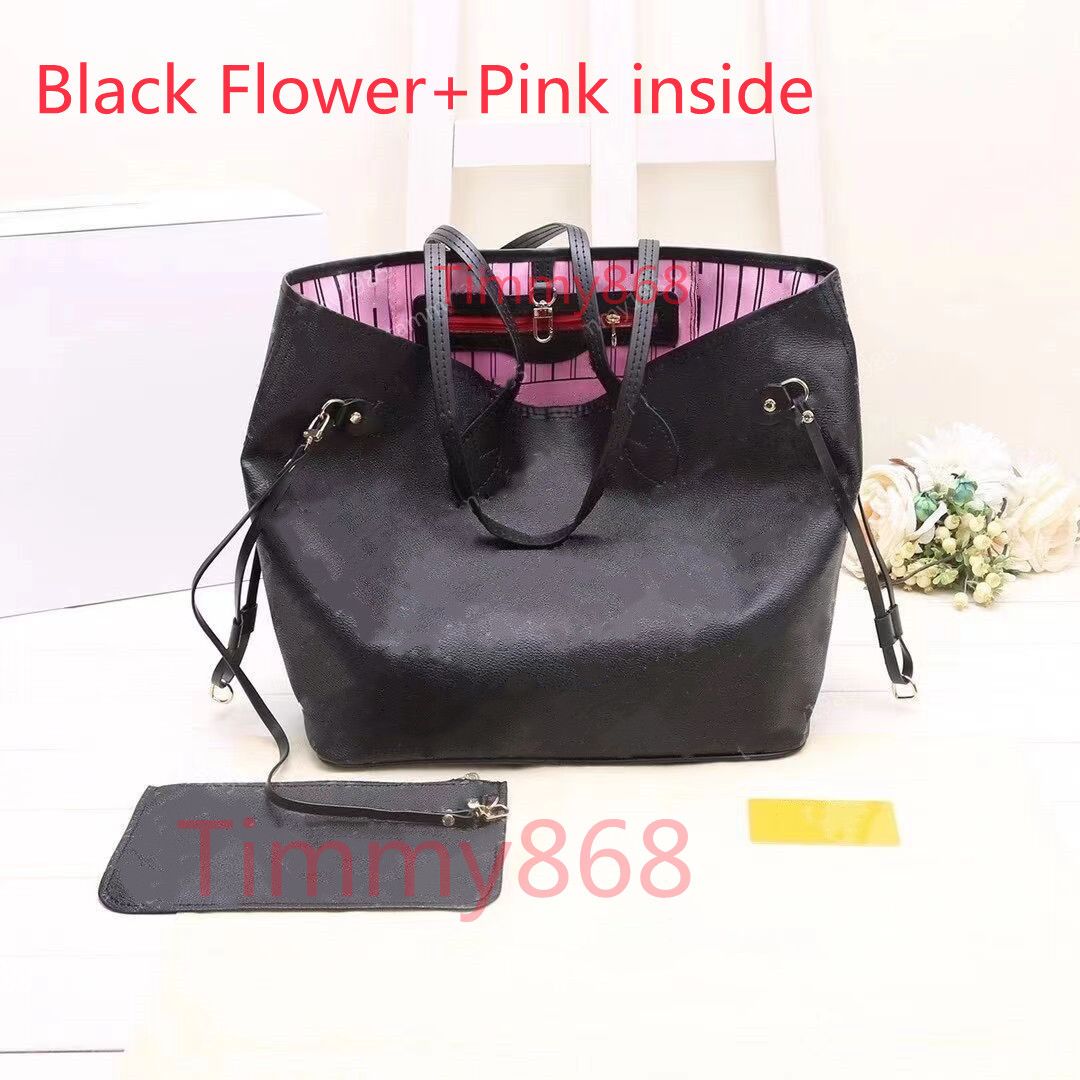 Black flower+Pink inside