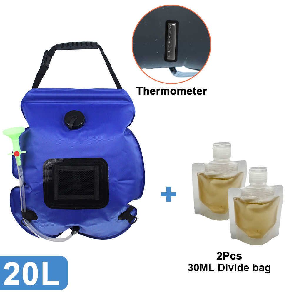 20l blau mit Tasche