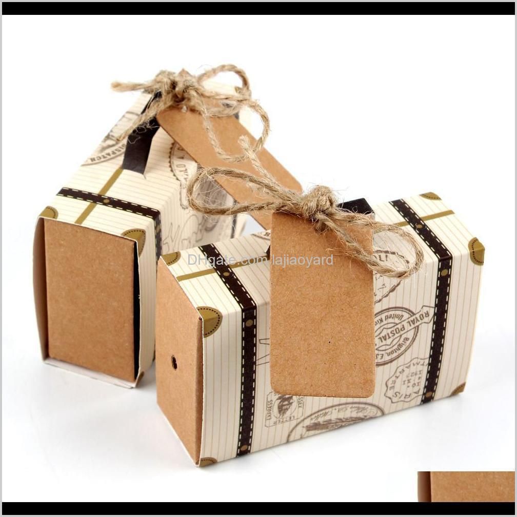 Compra Envolver Ourwarm 10 Unids Papel Caja De Regalo De Caramelo Maleta De  Viaje Bolsa De Chocolate Regalos Para Invitado Favor De Boda Favor De  Cumpleaños Decoración De La Fiesta XWIBI GH3SH