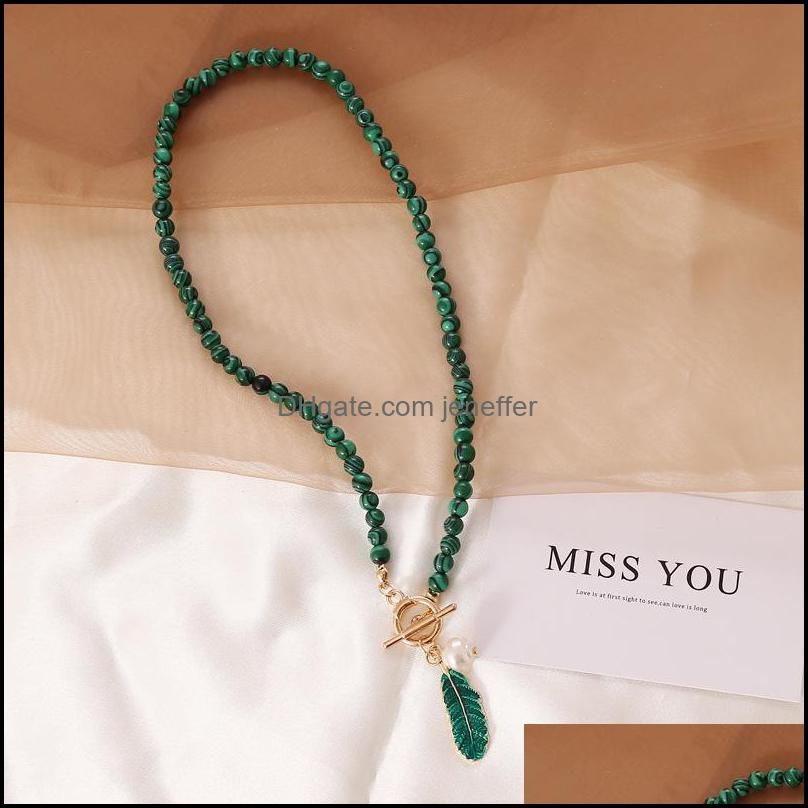 Collana-43 cm-verde