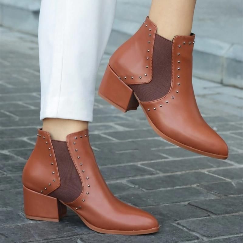 5cm heel boots