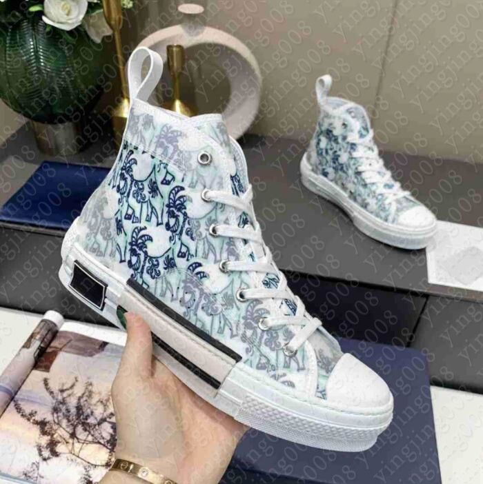Designer schoenen B23 Sneakers schuine heren sneaker technisch canvas  lederen vrouwen casual schoen topkwaliteit met doos