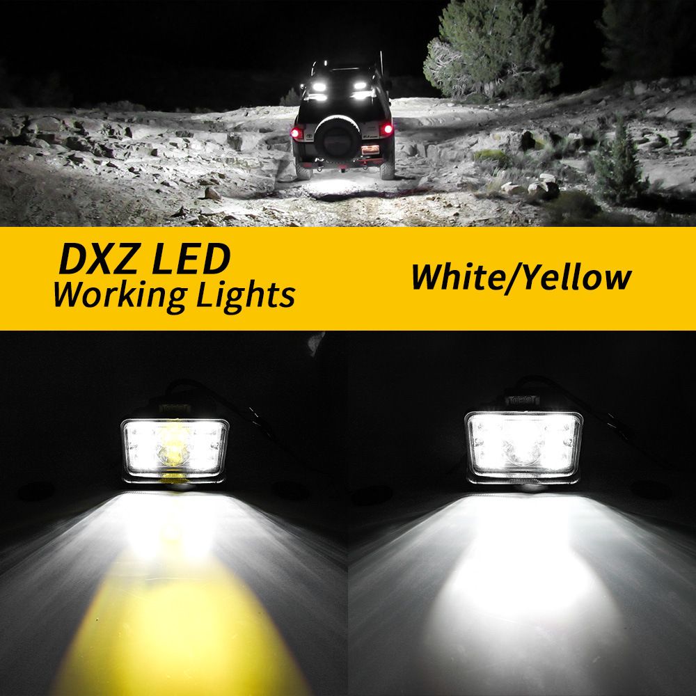 3インチ車LED作業用ライトバーレンズフォグランプトラックオートバイヘッドライト70W 2色のスポットライトドライビングワークライトを￥1,260  DHgate