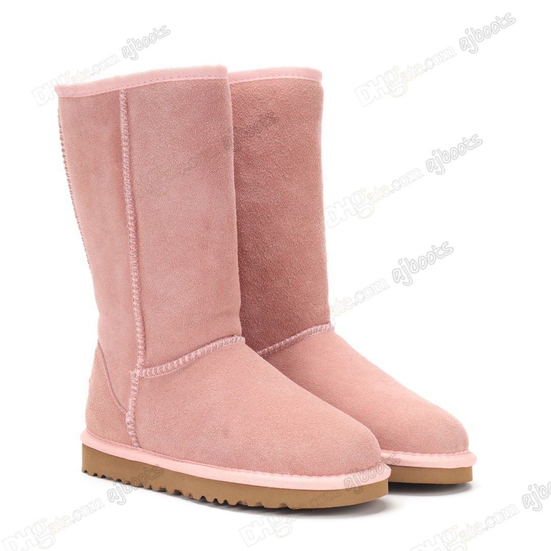 30# Botas de rodilla rosa [botas altas]