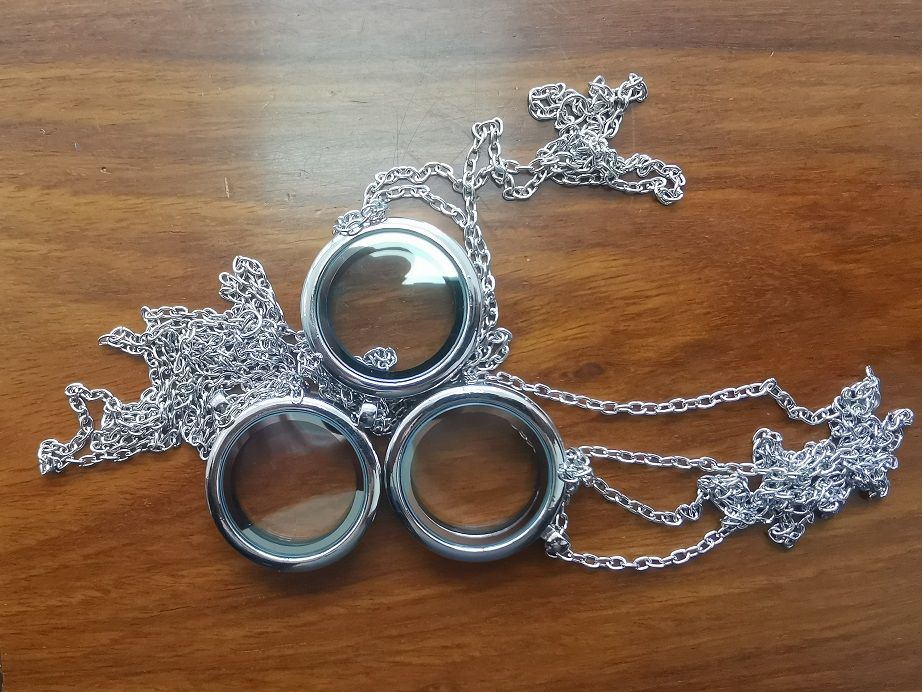 30 mm Charms de corazón flotante para collares de abierto Joyería de bricolaje Marcos