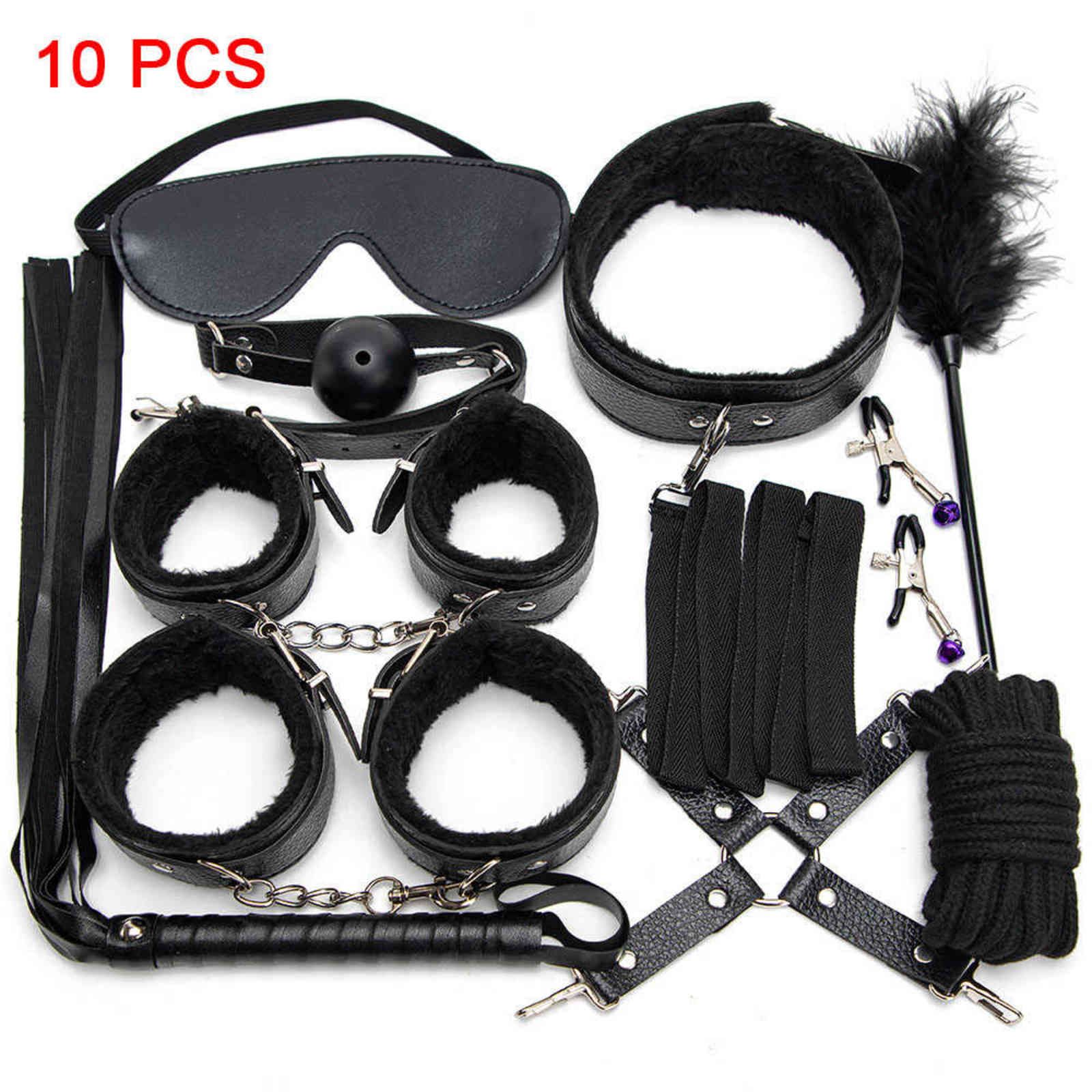 10 Black Bdsm Set