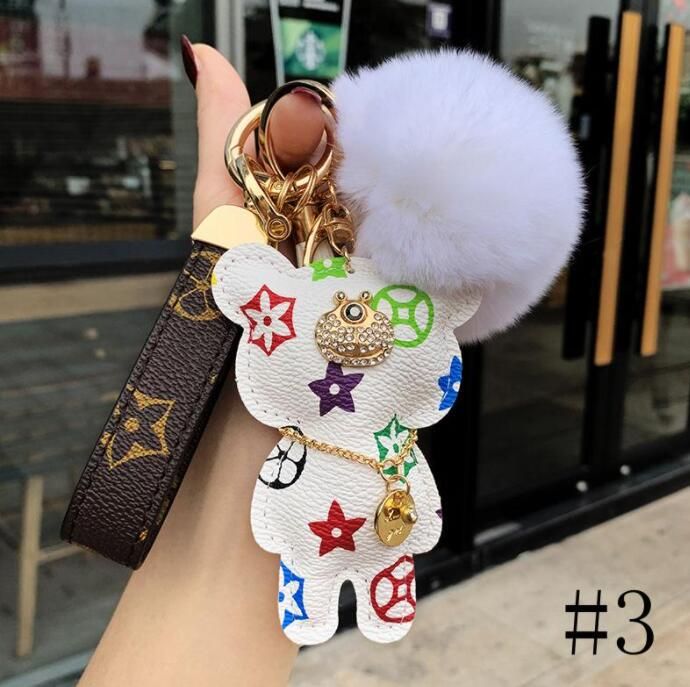 Bear LV KeyChain Bag Charm Decorative Accessory