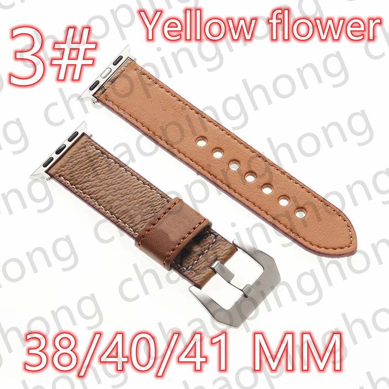 3# 38/40/41mm Yellow Flower+LOGO