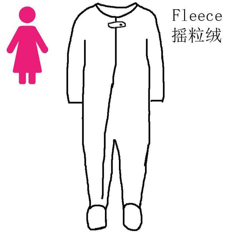 Mädchen Fleece Füße