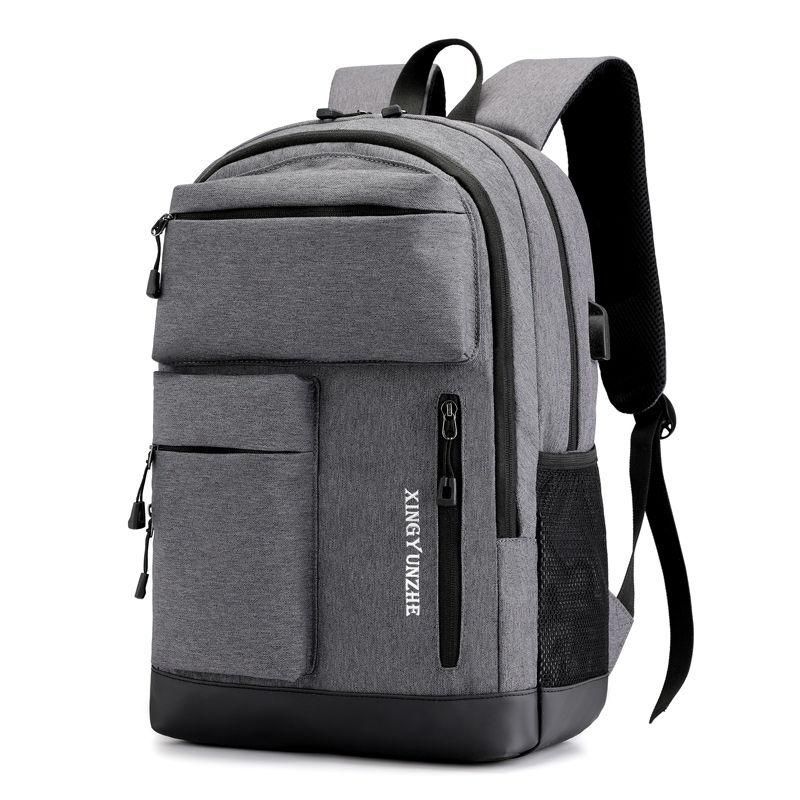 Compra Mochila Hombres Adolescentes Adolescentes Bolsas De La Escuela  Secundaria Oxford Gris Múltiples Bolsillos Usb Cargar Paquete De Espalda  Masculino Barato | Entrega Rápida Y Calidad | Es.Dhgate