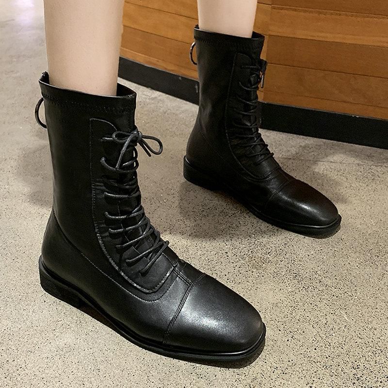 2021 Laarzen Maat 35 51 Mooie Enkel Regen Vrouwen Herfst Klassieke Stijl  Kant Up Vogue Schoenen Vrouw Platte Hakken Vrouwelijke Casual Wilde Boot  Van Tebrunn, 45,69 € |DHgate