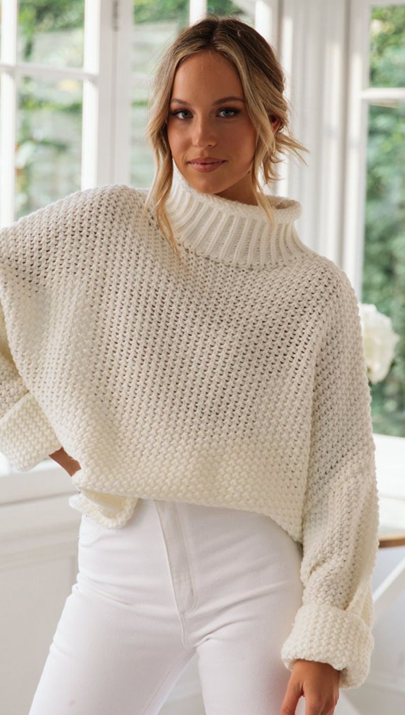 white knit jumpers