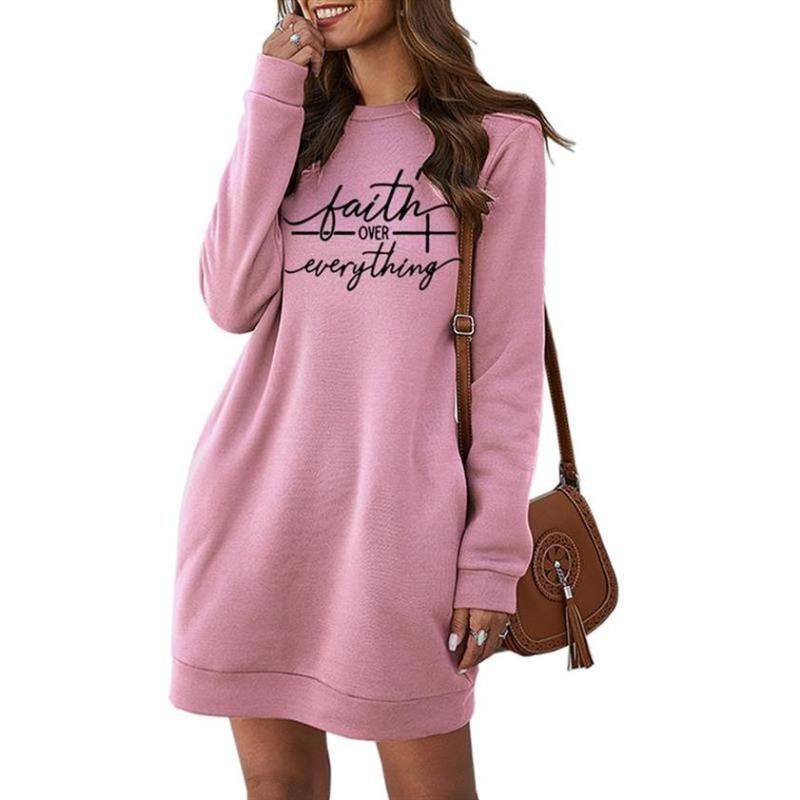 Vestido de mujer Biblia Ropa cristiana Faith sobre todo Sudadera Jumper Cita Jesús Vintage Moda Moda Vestido de mujer Biblia Ropa cristiana Faith sobre todo Sudadera Jumper Cita Jesús Vintage Moda Moda