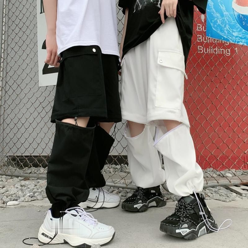 Compra Pantalones Para Mujer Capris Pierna Ancha Para Mujeres Ropa Insegua  Streetwear Coreano Cintura Alta Pantalones Hip Hop Sweetpants Harajuku  Patchwork Barato | Entrega Rápida Y Calidad | Es.Dhgate