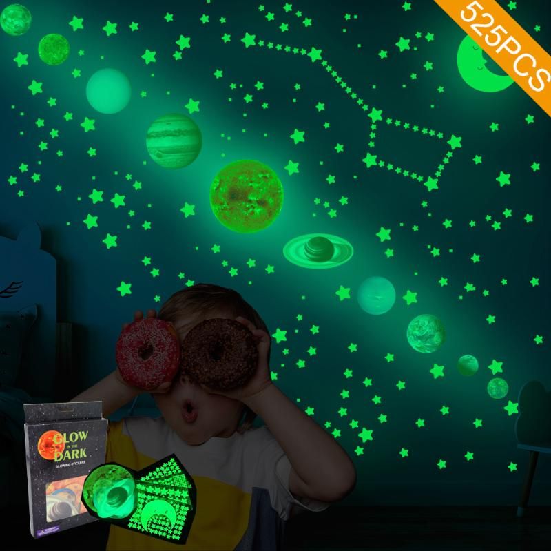 Wall Stickers Solar System Luminous Glow In The Dark Planet Meteor Star Creative Ceiling Decorative Sticker Wall Stickers Solar System Luminous Glow In The Dark Planet Meteor Star Creative Ceiling Decorative Sticker