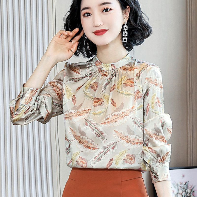 Compra Camisas De Seda Coreanas Mujeres Elegantes Blusas De Satén Camisa  Más Tamaño Mujer Manga Larga Impresión Blusa XXL / 3XL BLUSAS MUJER DE MODA  210519 Barato | Entrega Rápida Y Calidad | Es.Dhgate