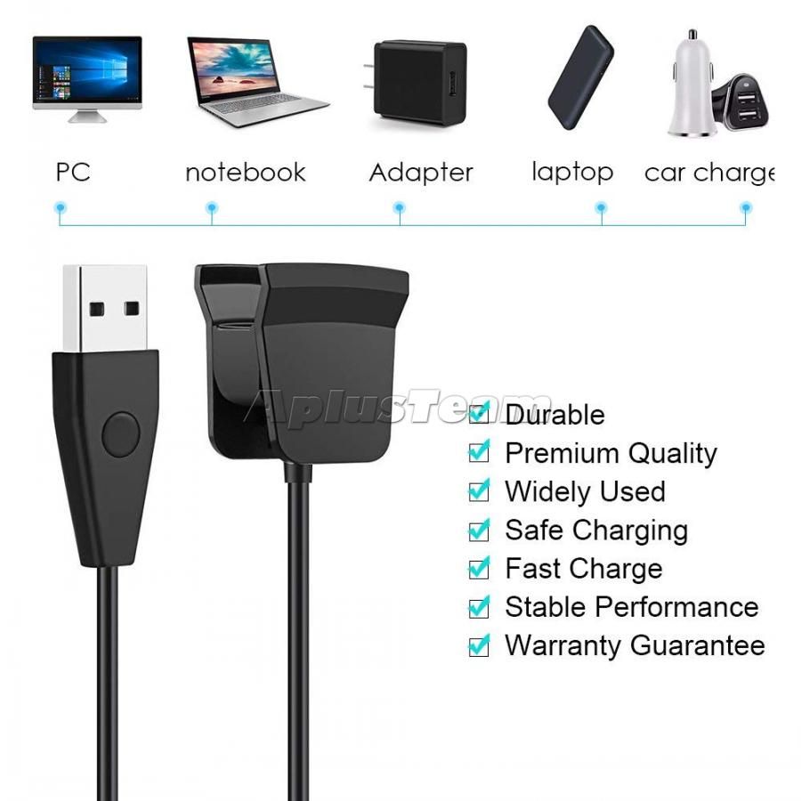 USB Charger For Fitbit Alta HR Activity Reset Wristband Charging Cable Cord ; 