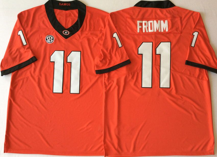 1 Jake Fromm Orange Jersey