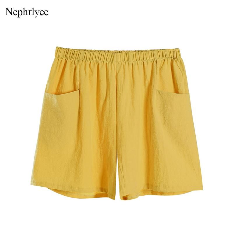 Compra Pantalones Cortos Para Mujer 2021 Mujeres De Verano De Verano Color  Sólido Pierna Ancha De Cintura Alta De Algodón Pantalones Cortos Pantalones  Cortos Señora Casual Suelto Streetwear Barato | Entrega Rápida