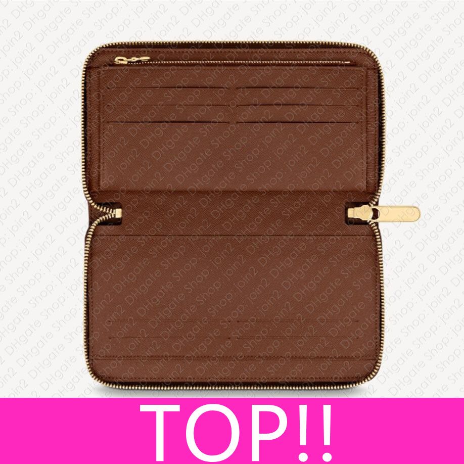 TOP. M62581 NewVersion Iconic ZIPPY ORGANIZER Bills Plane Ticket Wallet  Designer Womens Mens Zipped Coin Purse Passport Card Checkbook Holder Cover  Wallets N60111 From Join2, $100.39