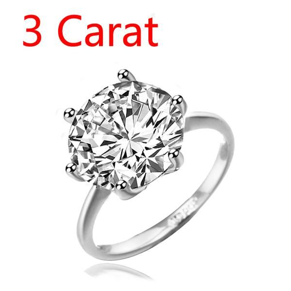 3Ct Silver Color