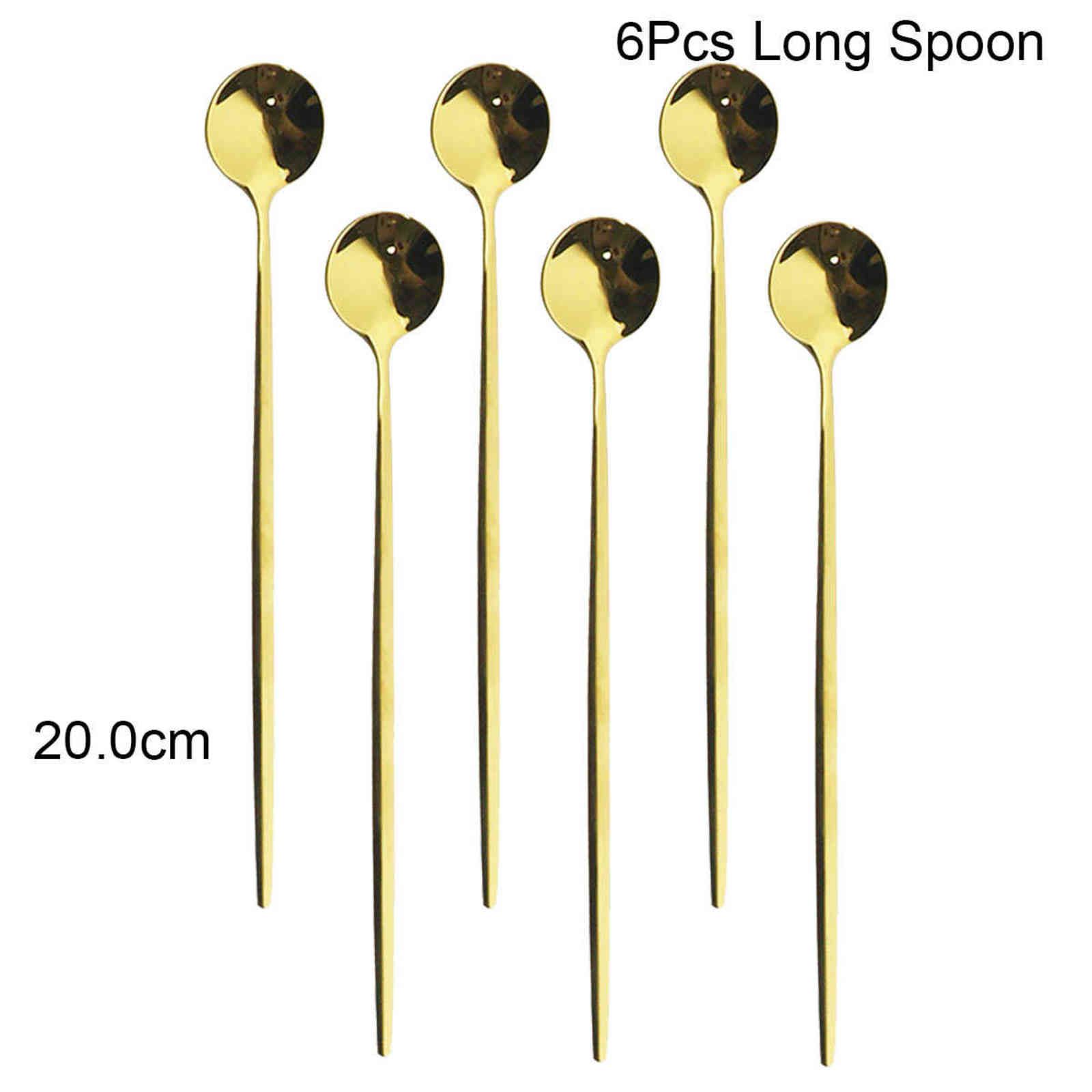 Gold Long Spoon