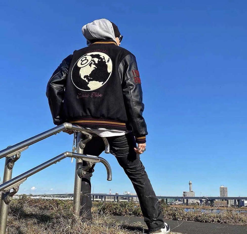 Compra Stussy De Cuero 40 Aniversario Negro Ocho Chaqueta Bordada Uniforme  De Béisbol Lo Antes Posible Barato | Entrega Rápida Y Calidad | Es.Dhgate