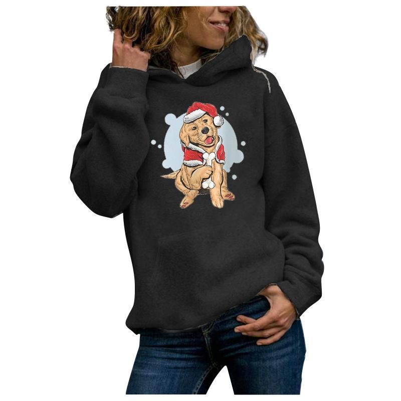 Compra Sudaderas De Mujer Invierno Mujeres Casuales Sudaderas Jersey Top  Ladies Navidad Dog Impresión Sudadera Ropa 2021 Sudaderas Para Mujer Barato  | Entrega Rápida Y Calidad | Es.Dhgate
