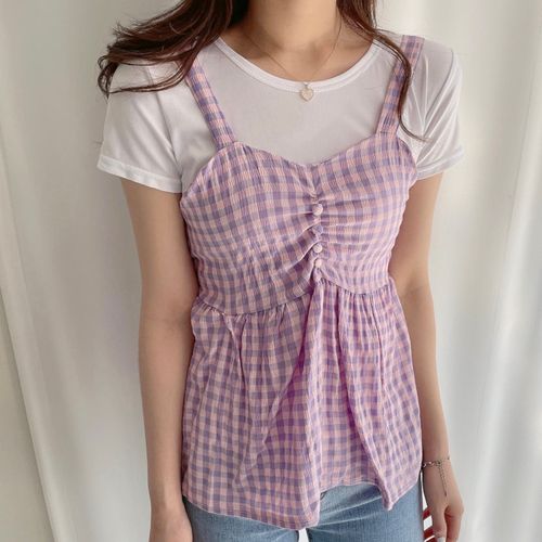 Purple Plaid Set