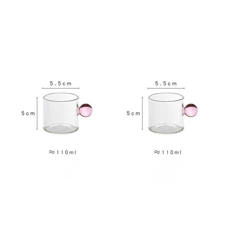 2pc Small Cup Pink