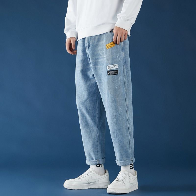 Pantalones vaqueros rectos de talla grande para hombre Jeans clásicos |  Linio México - GE032FA05M4E1LMX