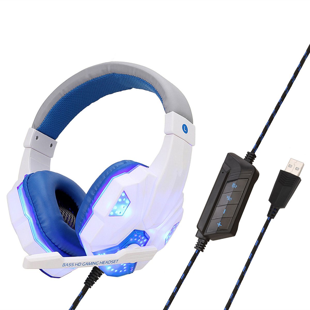 SY830MV White Blue 7.1-Kanal USB